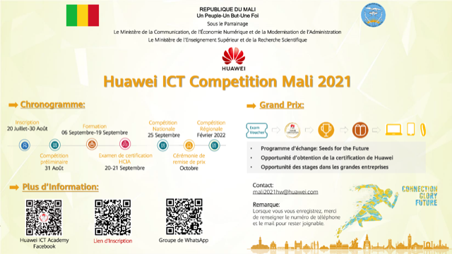 Huawei ouvre les candidatures pour son ICT Competition 2021 au Mali